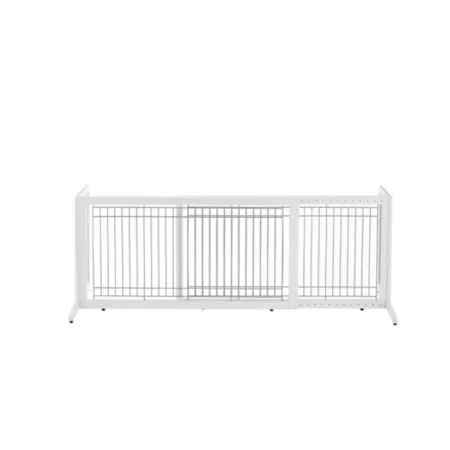 Richell Freestanding Pet Gate Large Origami White Pet Gates