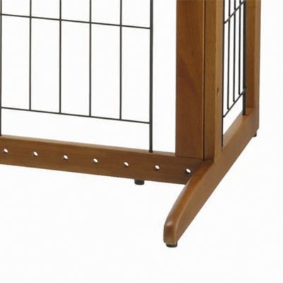 Image showing  36.2 in. Deluxe Freestanding Wooden Pet Gate, Large