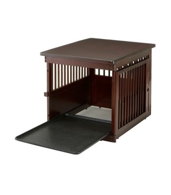 Image showing  1-Door Wooden End Table Pet Crate, Medium, 24 in.