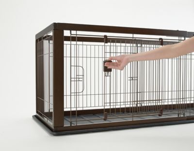 Image showing  Expandable 2-Door Wire Pet Crate, Small, 35.4 to 60.6 in.