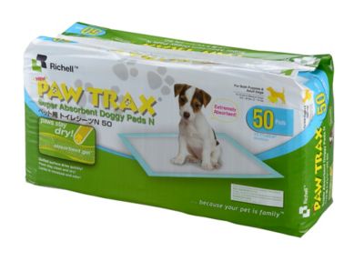 Richell PAW TRAX Doggy Pads, 50-Pack