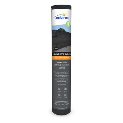 Coolaroo 6 ft. x 50 ft. Builder's Block 70% UV Fabric Shade, Black