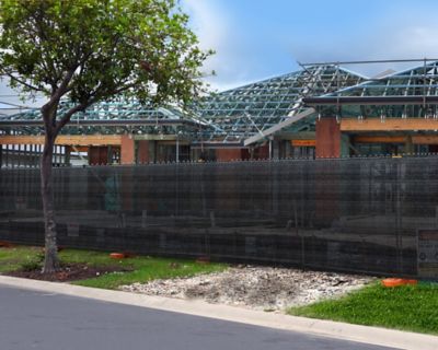 Image showing  6 ft. x 15 ft. Builder's Block 70% UV Fabric Shade, Black