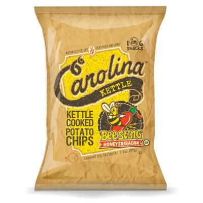 1in6 Snacks Carolina Kettle Chips Bee Sting Honey Sriracha, 5 oz.