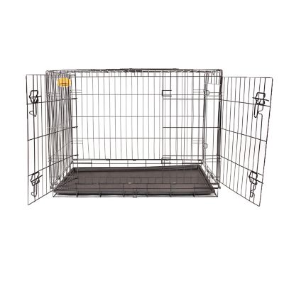 Image showing  2-Door Metal Folding Kennel Pet Crate, 48 in.