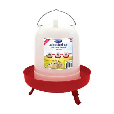 Farm-Tuff Chicken Drinker with Adjustable Legs