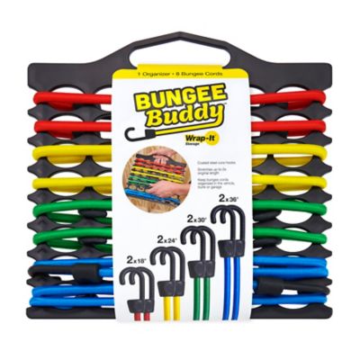 Wrap-It Bungee Buddy Bungee Cord Organizer + 8 Bungee Cords