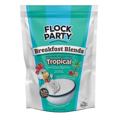 Flock Party Breakfast Blends Tropical Wholesome Poultry Treats, 2.5 lb.