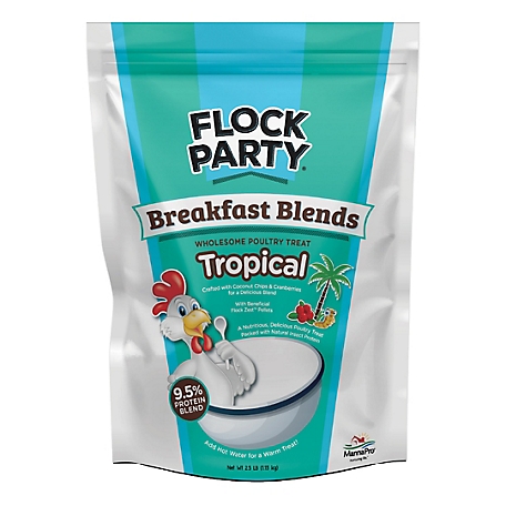Flock Party Breakfast Blends Tropical Wholesome Poultry Treats, 2.5 lb.