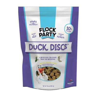 Flock Party Duck Discs Poultry Treats, 16 oz.