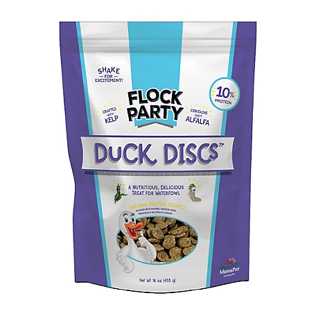Flock Party Duck Discs Poultry Treats, 16 oz.
