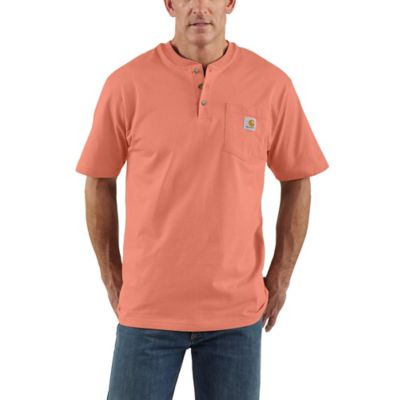 Carhartt Loose Fit Heavyweight Short-Sleeve Pocket Henley T-Shirt
