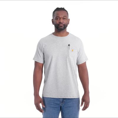 Image showing  Short-Sleeve Force Relaxed Fit Midweight Pocket T-Shirt