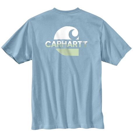 Carhartt Short-Sleeve Loose Fit Heavyweight Pocket C Graphic T-Shirt at ...