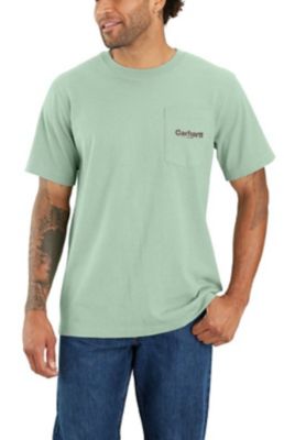 Carhartt Men's Short-Sleeve Relaxed Fit Heavyweight Line Graphic Pocket T-Shirt