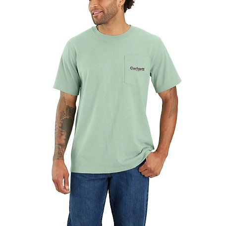 At dræbe tegnebog Sammenlignelig Carhartt Men's Short-Sleeve Relaxed Fit Heavyweight Line Graphic Pocket T- Shirt at Tractor Supply Co.