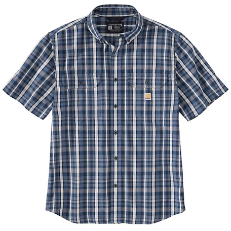 Carhartt Men's Short-Sleeve Loose Fit Midweight Plaid Shirt at Tractor ...