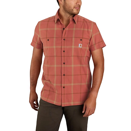 Carhartt Men's Short-Sleeve Rugged Flex Relaxed Fit Lightweight Shirt
