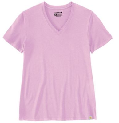 Image showing  Women's Tencel Blend Relaxed Fit Lightweight V-Neck Short-Sleeve T-Shirt