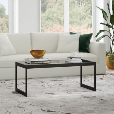 Hudson&Canal Ezra Wide Rectangular Coffee Table, 45 in.