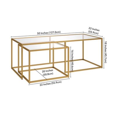 Image showing  Kennedy Rectangular Nested Coffee Table, 50 in.