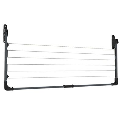 Image showing  Fold-Down Mini Fold Clothesline, Gray
