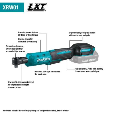 Image showing  3/8 in. - 1/4 in. Drive 18V LXT Square Ratchet