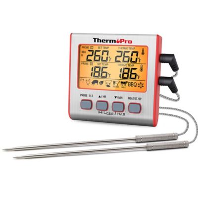 ThermoPro Leave-In Grill Thermometer with 2 Probes