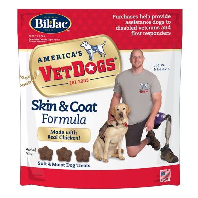 Bil-Jac America's VetDogs Skin and Coat Dog Treats, 14 oz.