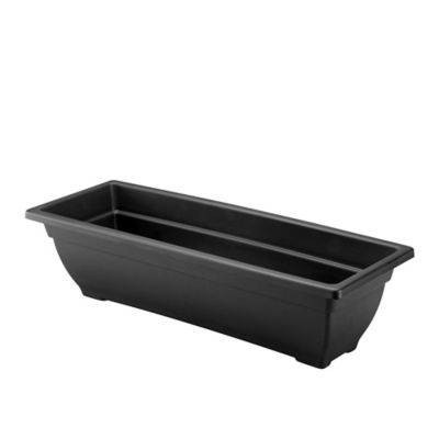 Image showing  17 lb. Rectangular Planter, 24 in., Black