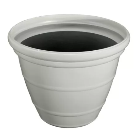 Red Shed 34.76 lb 16-inch Round Planter Gray Planters