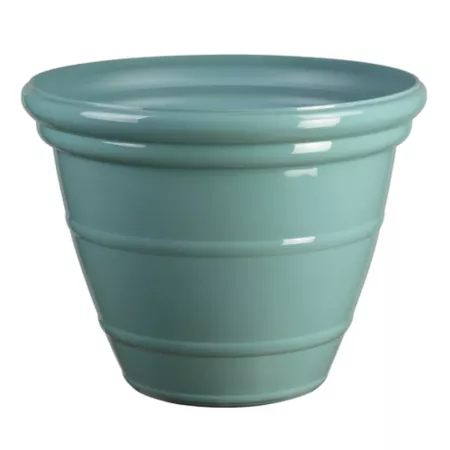 Red Shed 34.76 lb 16 in Planter Light Blue Planters