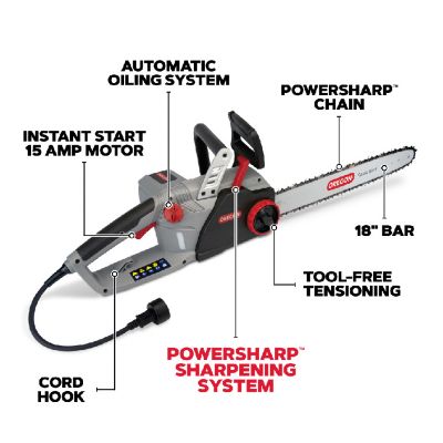 Image showing  CS1500 18 in. 15A Corded Electric Chainsaw, 603352