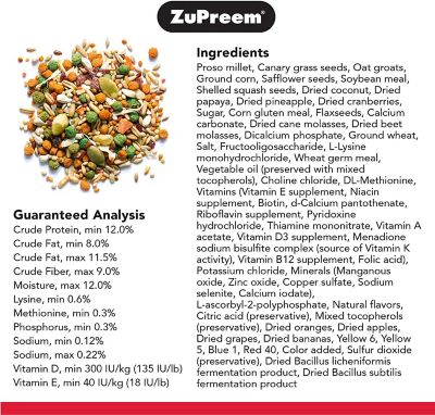 Image showing  Smartselects Cockatiel Food, 12/2.5 lb.