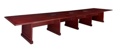 Regency Prestige 20 ft. Traditional Conference Table with 3 Charging Ports