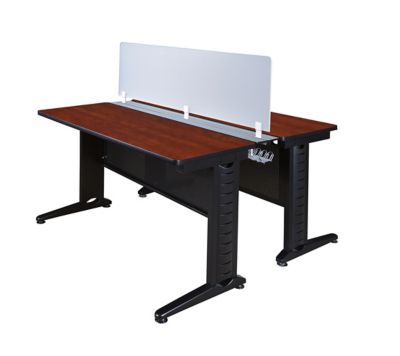 Regency Fusion 48 x 24 in. 2 Person Bench Workstation with Privacy Panel CH