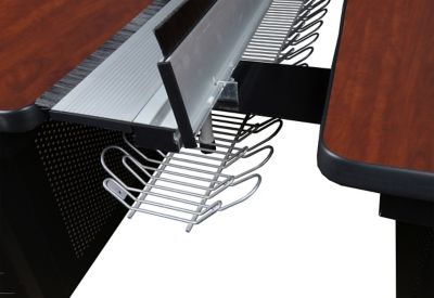 Image showing  Fusion 48 x 24 in. 2 Person Bench Workstation with Privacy Panel CH