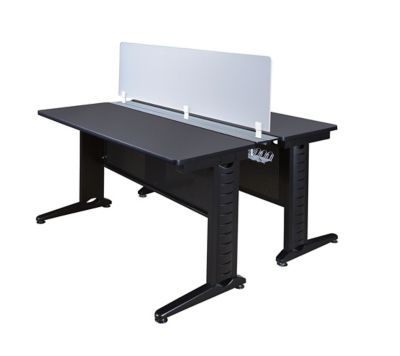 Regency Fusion 48 x 24 in. 2 Person Bench Workstation with Privacy Panel GY