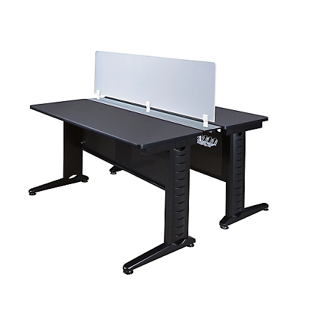 Regency Fusion 48 x 24 in. 2 Person Bench Workstation with Privacy Panel GY
