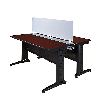 Regency Fusion 48 x 24 in. 2 Person Bench Workstation with Privacy Panel MH