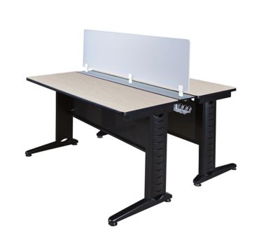 Regency Fusion 48 x 24 in. 2 Person Bench Workstation with Privacy Panel PL