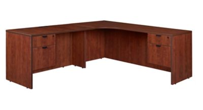 Regency Legacy 71 x 71 in. Double Pedestal Left Corner Credenza