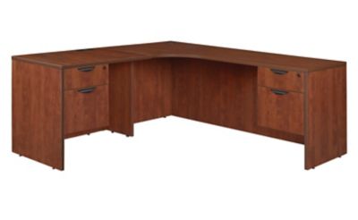 Regency Legacy 71 x 59 in. Double Pedestal Left Corner Credenza