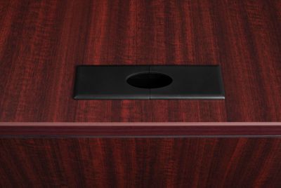 Image showing 2 th Regency Legacy 71 x 71 in. Double Pedestal Right Corner Credenza
