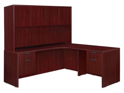 Regency Legacy 71 x 59 in. Double Pedestal Right Corner Credenza and H