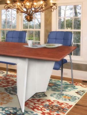 Image showing  Array Conference Table with Power Data Grommet, 120 in., White