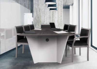 Image showing  Array 96 in. Conference Table with Power Data Grommet, White