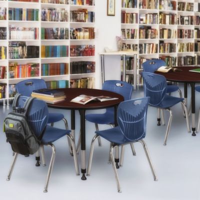 Image showing 1 th Regency Kee Round Height-Adjustable Classroom Activity Table, 36 in.