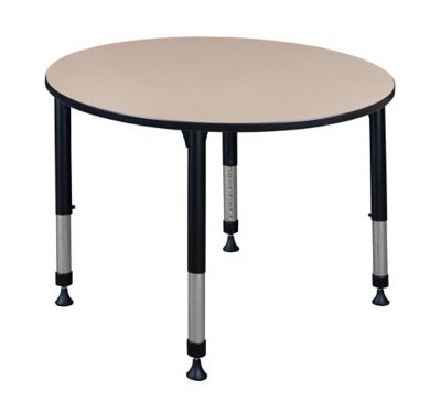 Regency Kee 48 in. Round Height Adjustable Classroom Activity Table