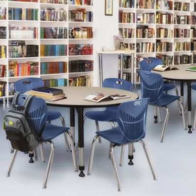 Image showing 1 th Regency Kee Round Height-Adjustable Classroom Activity Table, 48 in.
